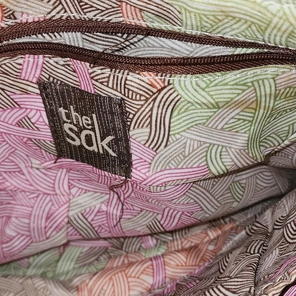 The Sak  Multi Colored Leather 3-way Demi Clutch Crossbody Shoulder Bag